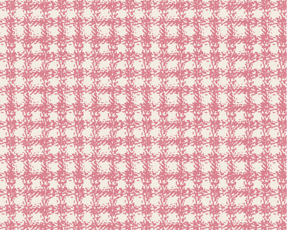 Greenhouse Check Fabric - Peony