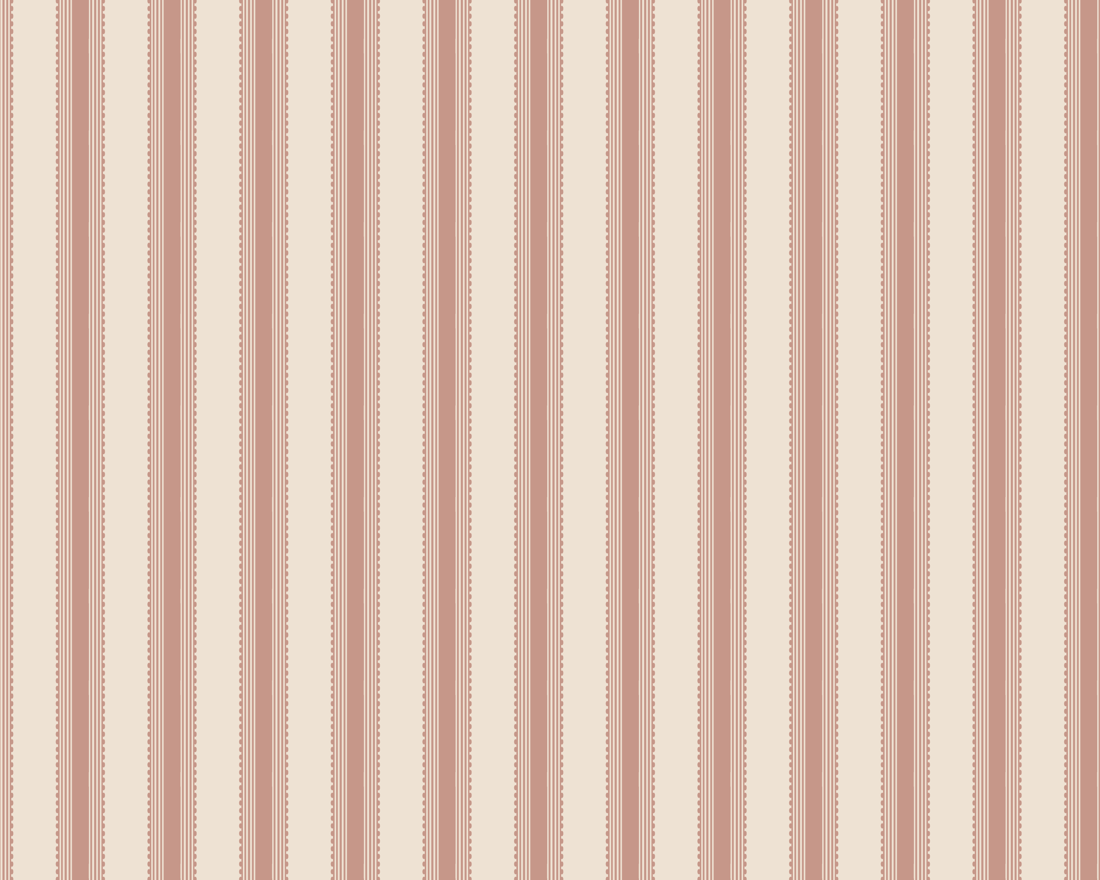 Terrace Stripe Fabric - Antique Rose