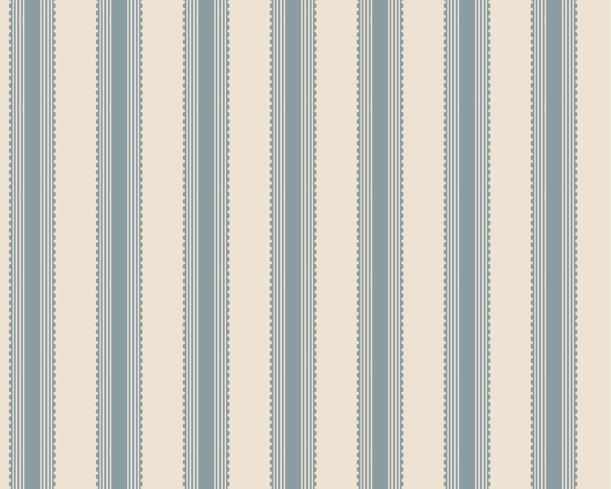 Terrace Stripe Fabric - Weathered Blue