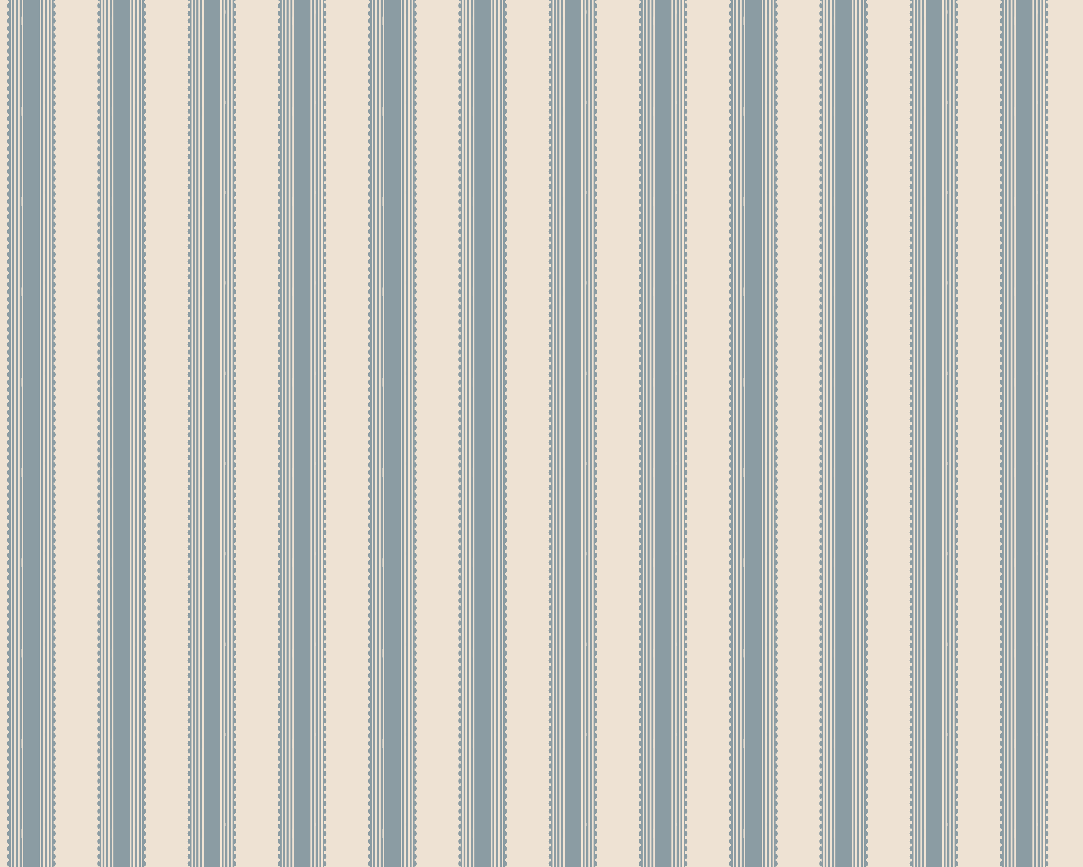 Terrace Stripe Fabric - Weathered Blue
