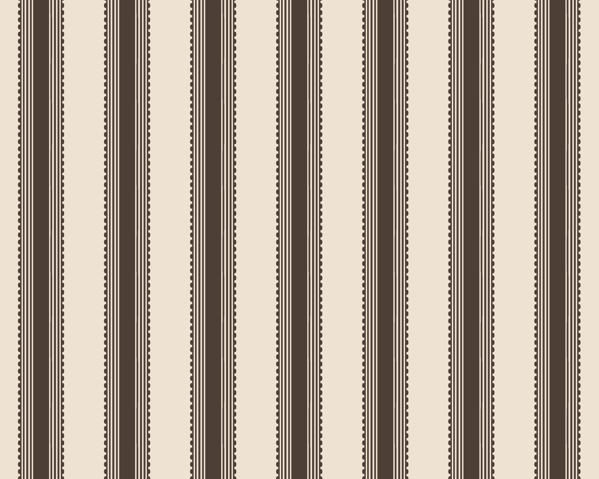 Terrace Stripe Fabric - Chestnut
