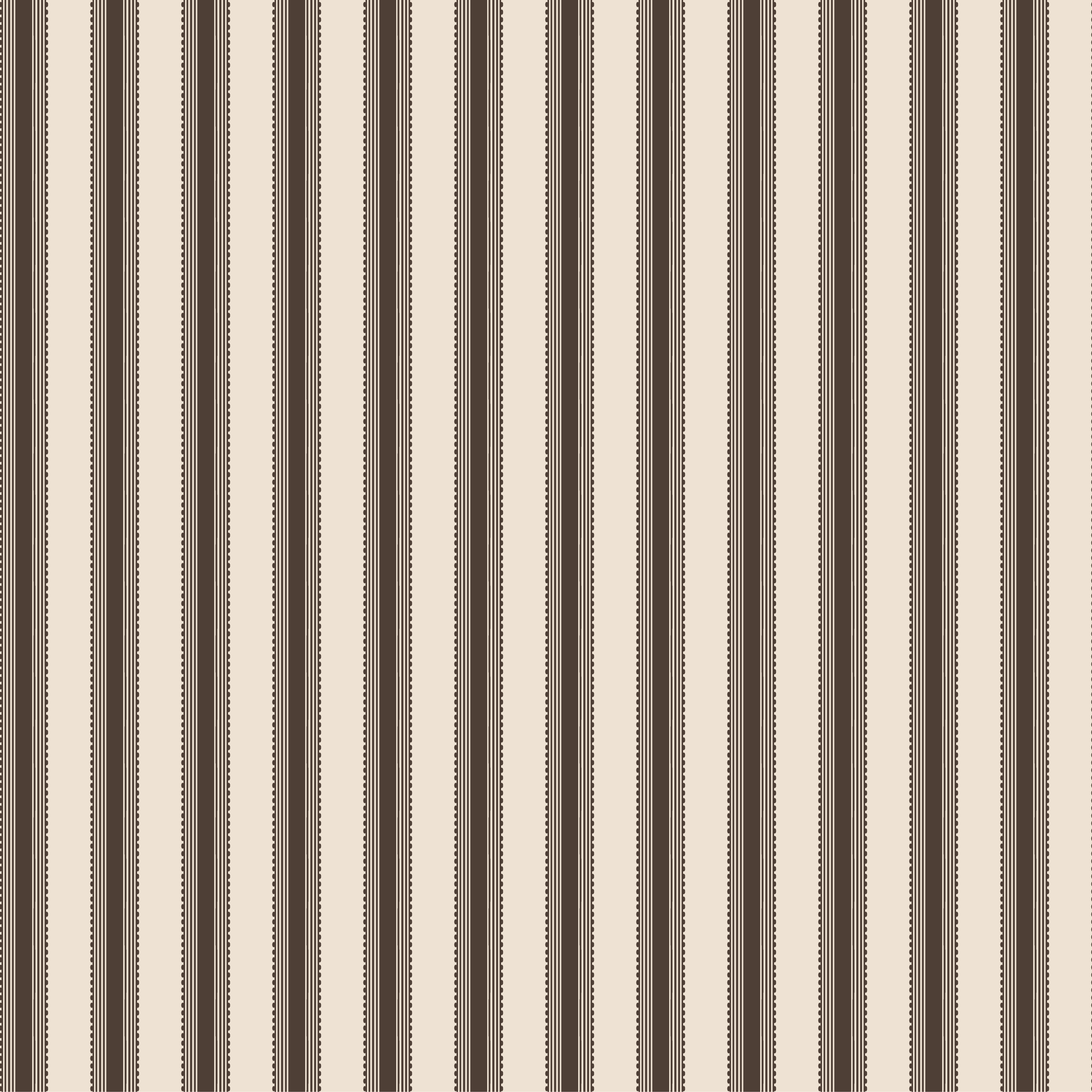 Terrace Stripe Fabric - Chestnut