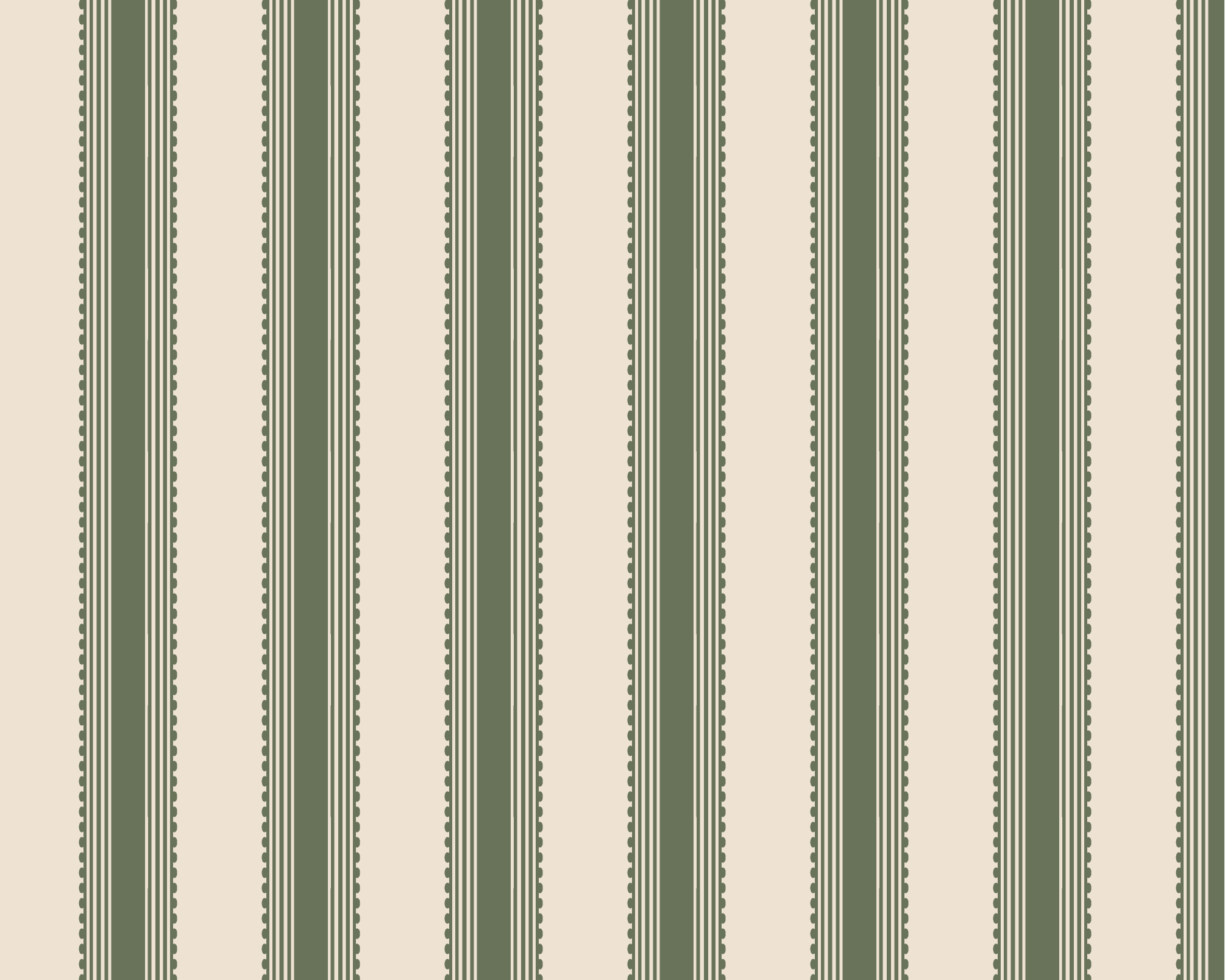 Terrace Stripe Fabric - Fern