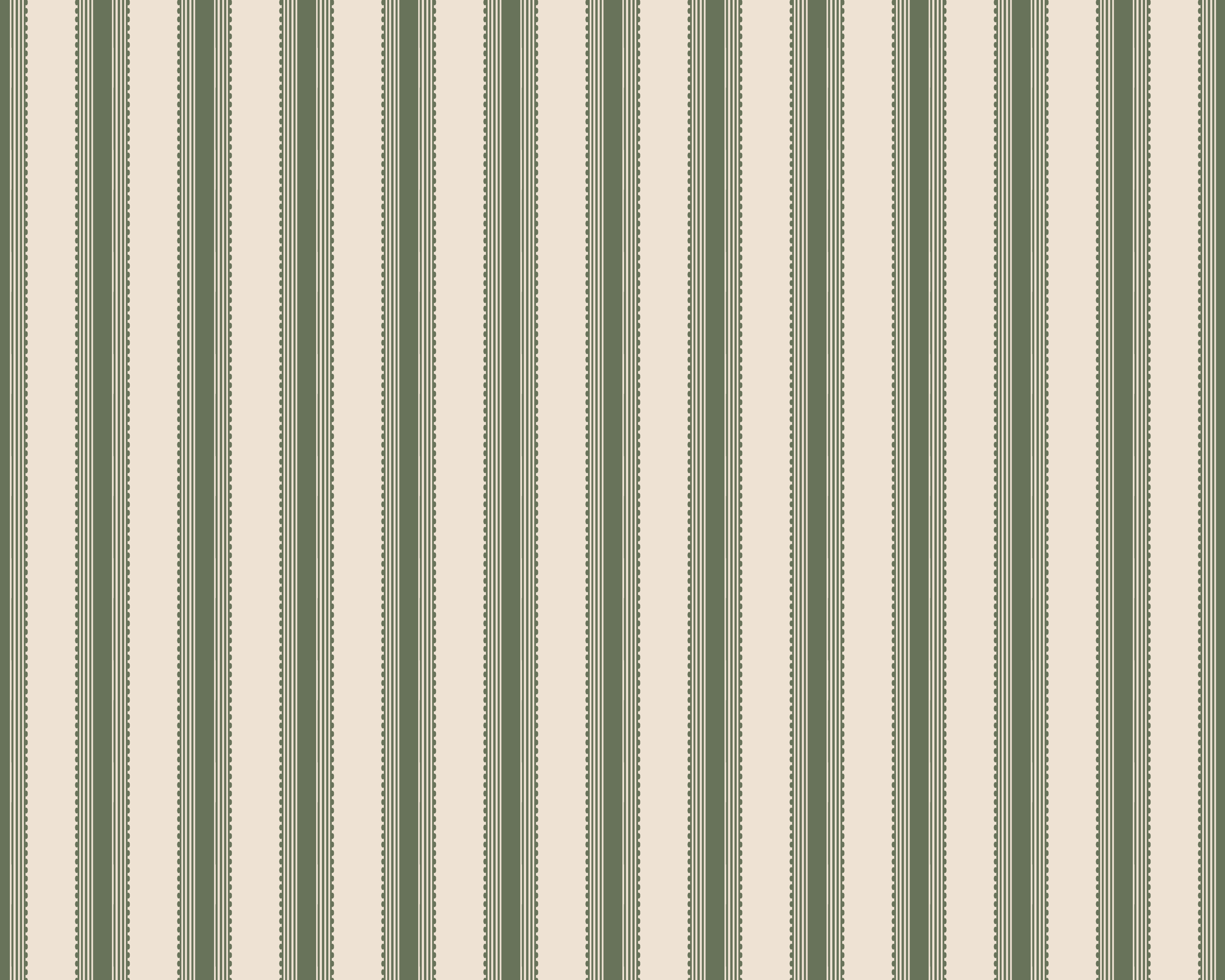 Terrace Stripe Fabric - Fern