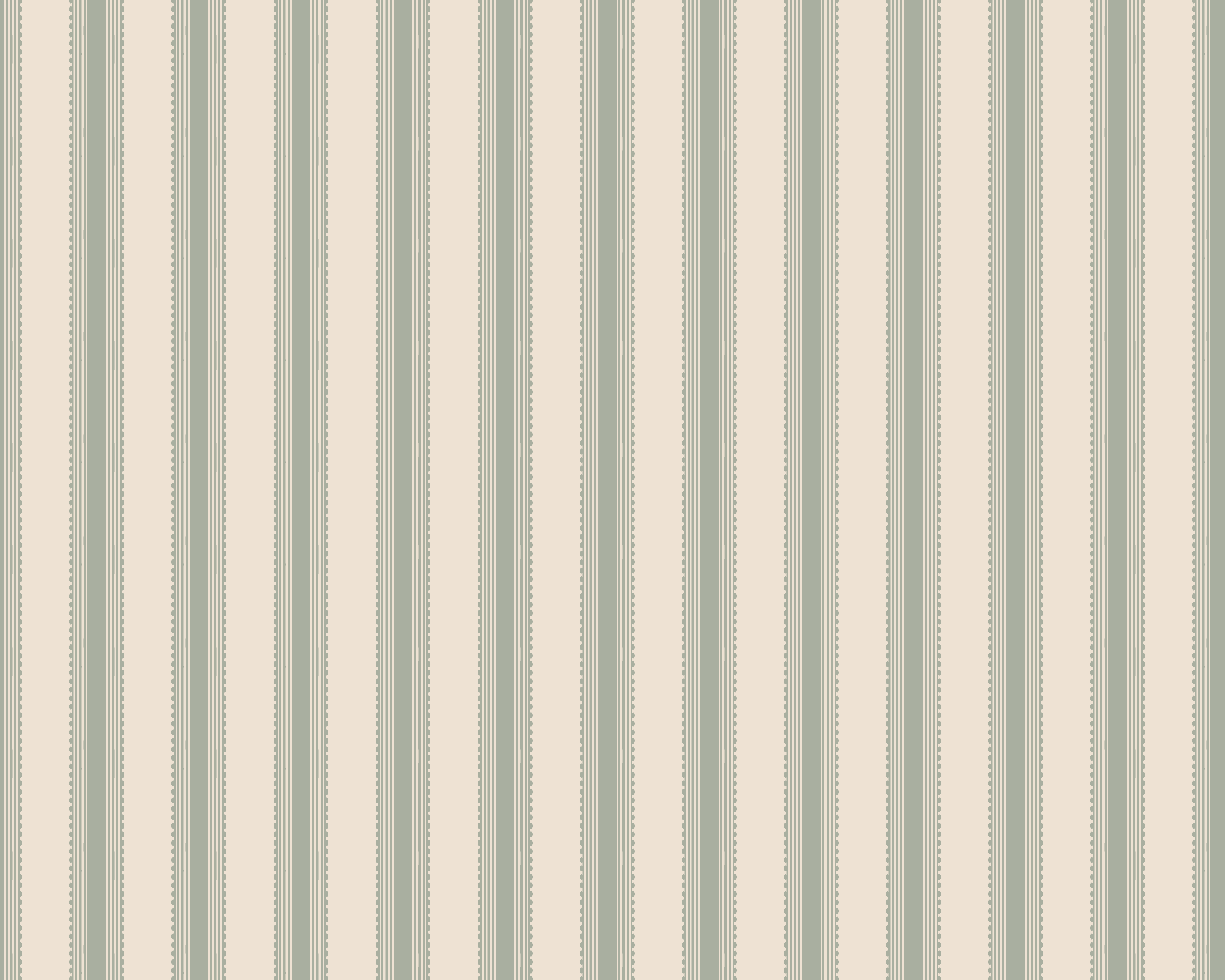 Terrace Stripe Fabric - Lichen Green