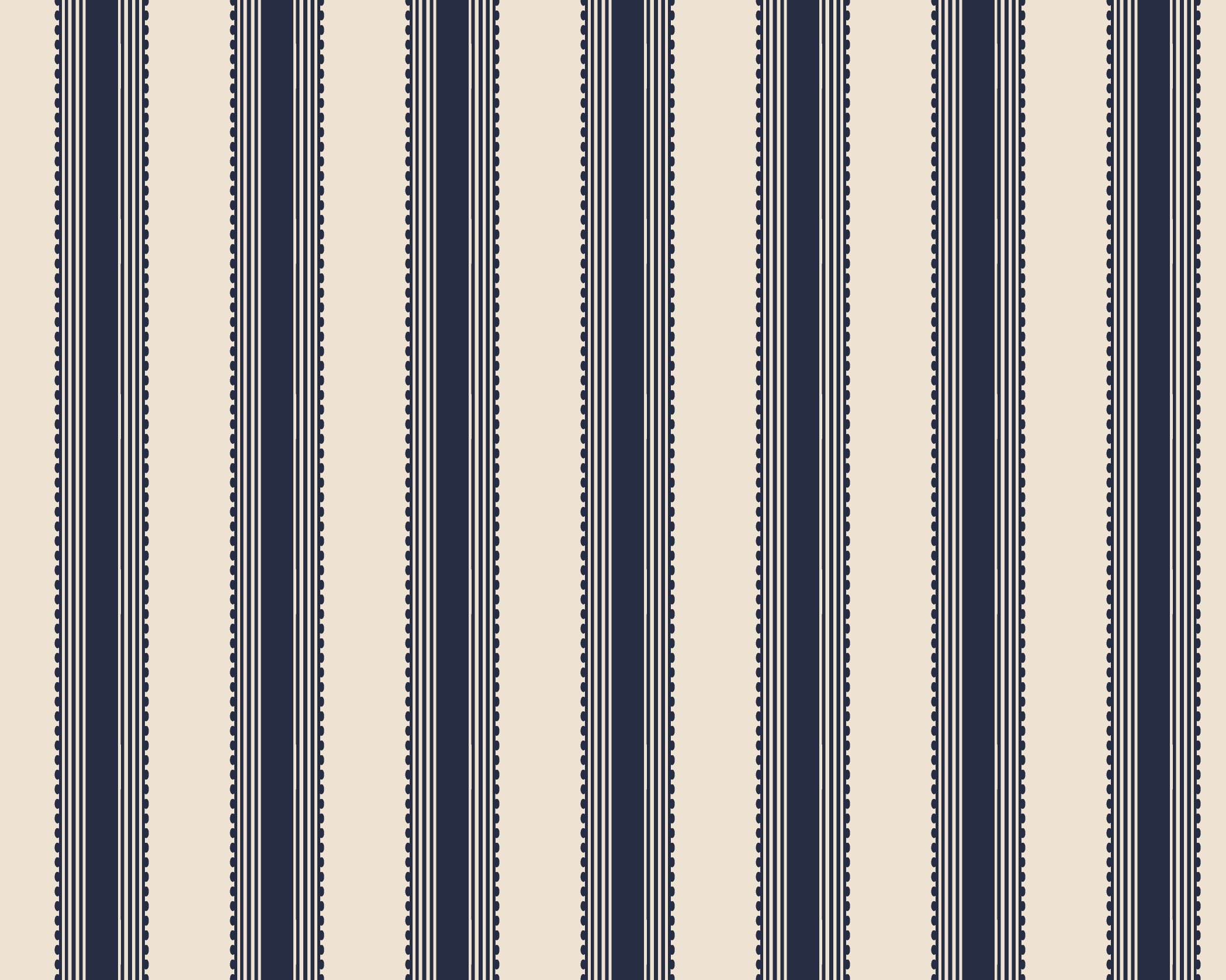 Terrace Stripe Fabric - Midnight