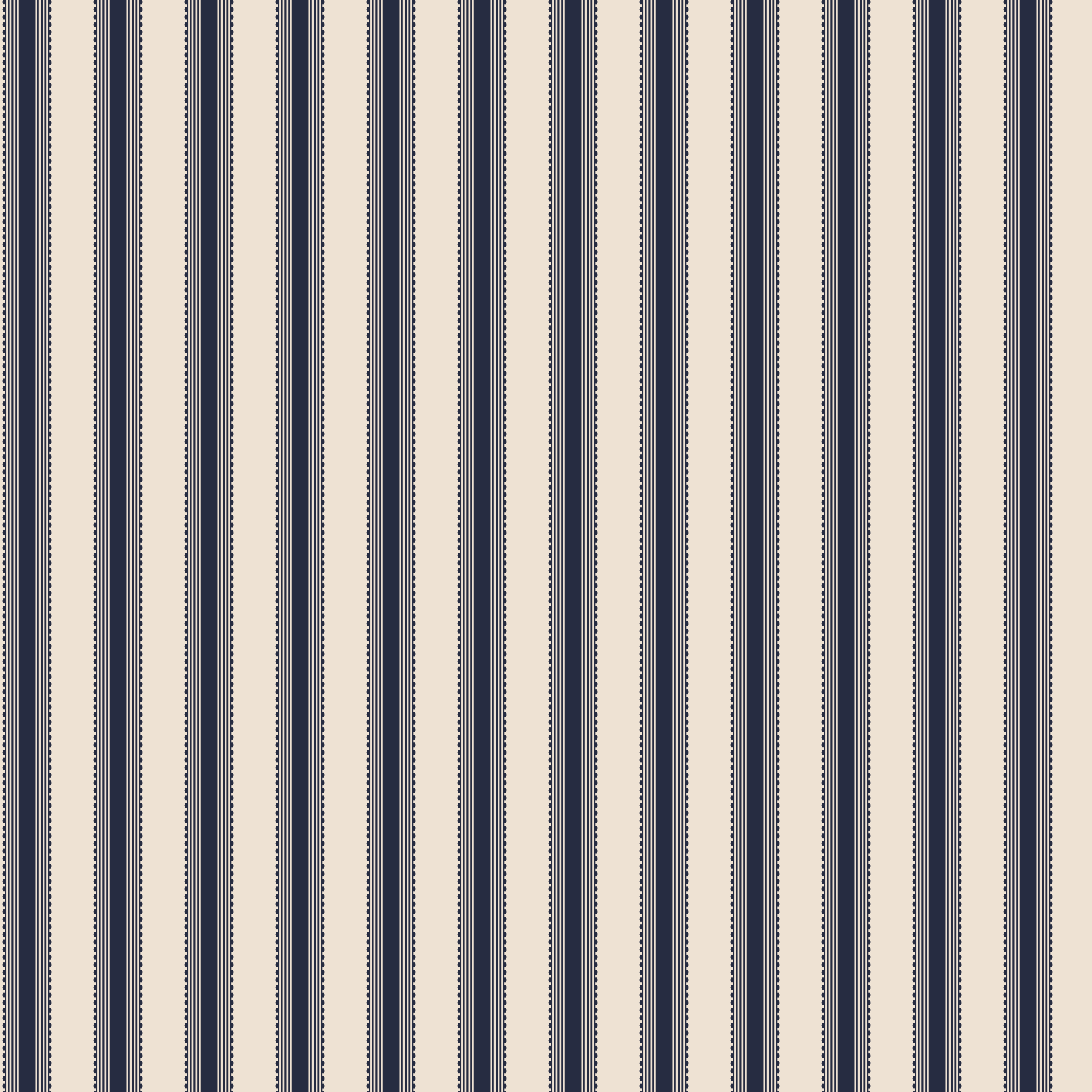 Terrace Stripe Fabric - Midnight