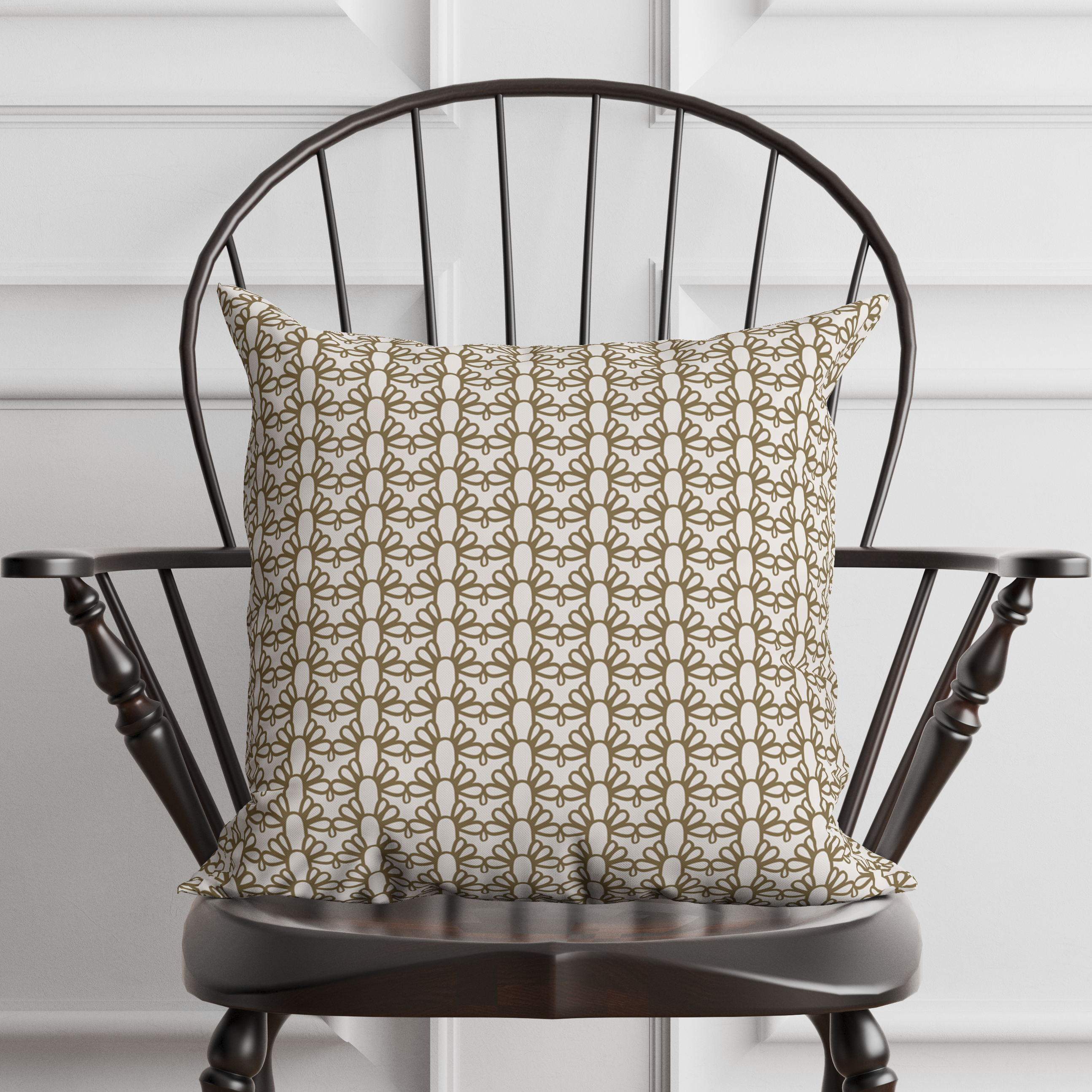 FOUNTAIN ARCH Fabric in Navy