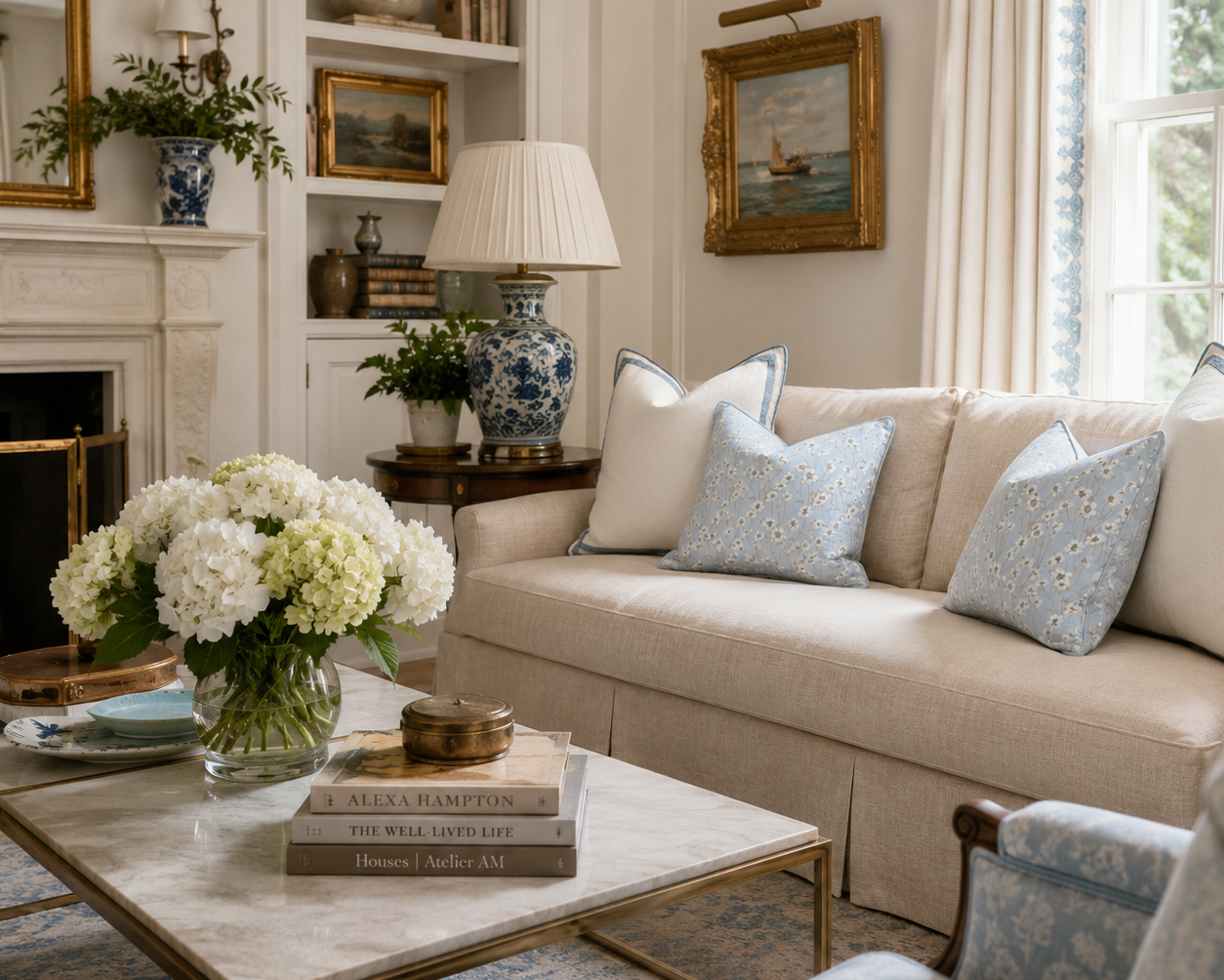 Primrose Fabric - Powder Blue