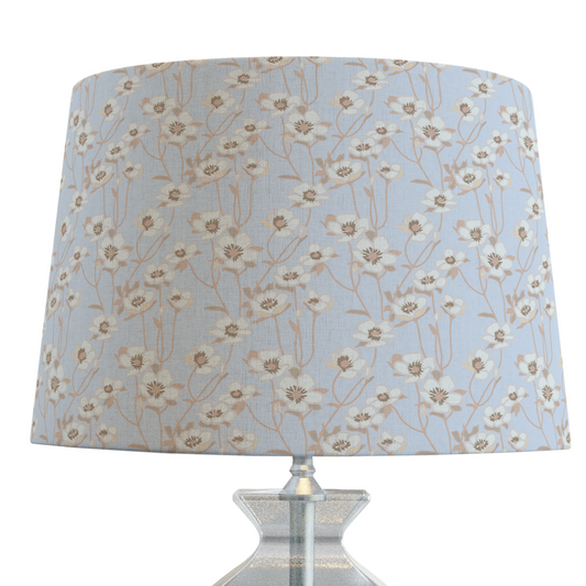 Light Blue Floral Lampshade in BUTTERCUP