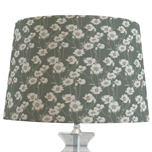 Green Floral Lampshade in BUTTERCUP Sage