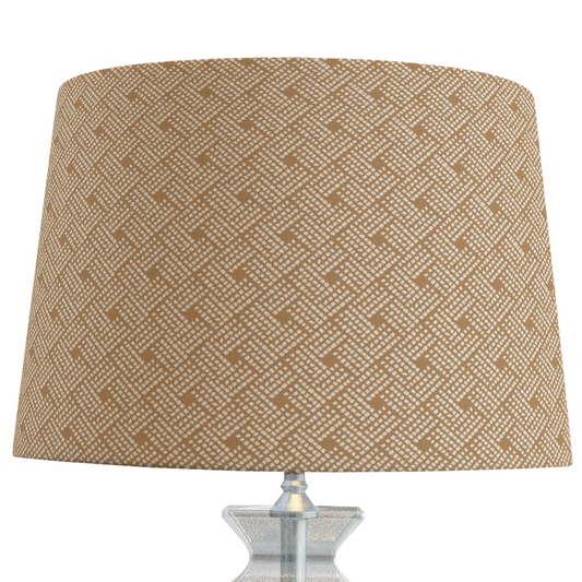 Golden Ochre Patterned Lampshade in HAVEN