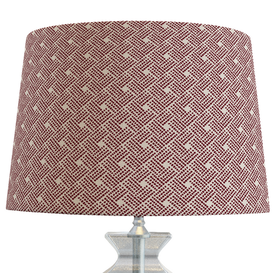 Red Patterned Lampshade in HAVEN