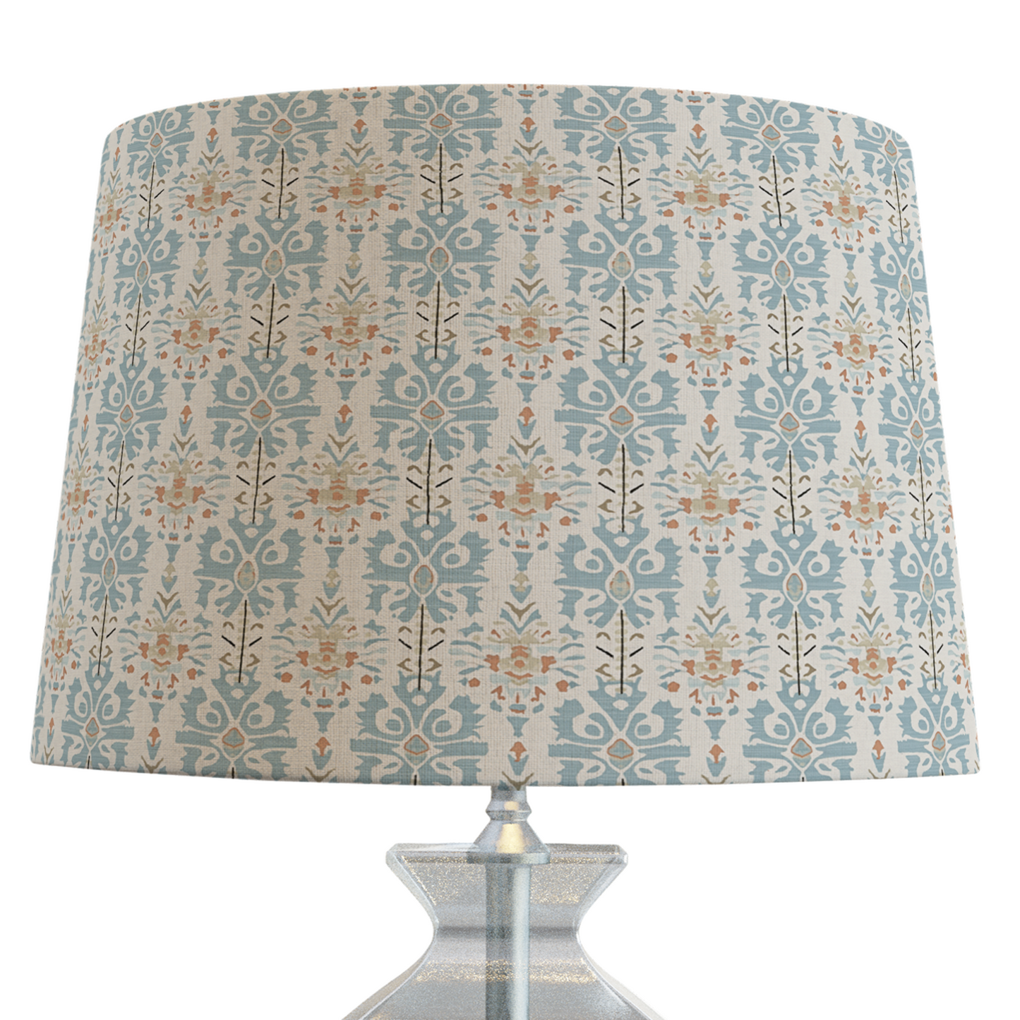 Beige Ikat Patterned Lampshade in ECHO