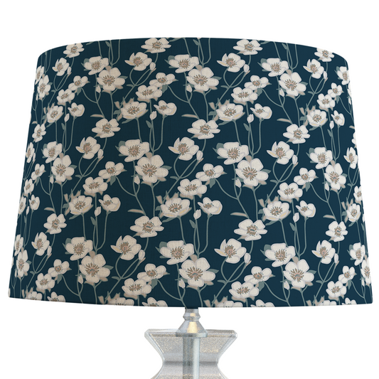 Blue Floral Lampshade in BUTTERCUP