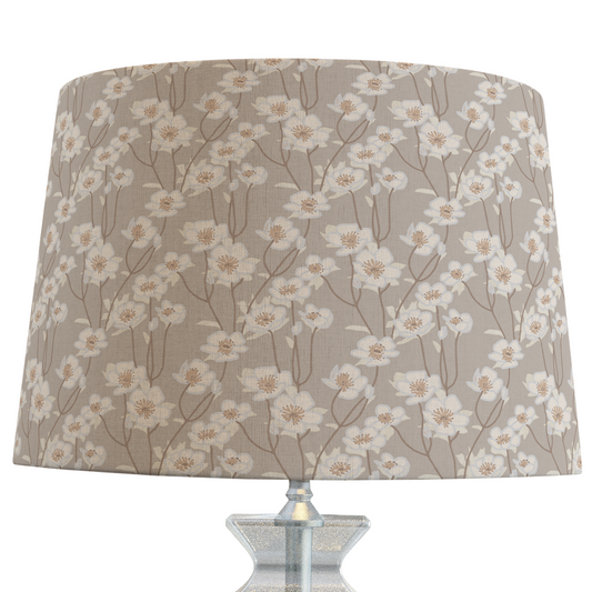 Beige Floral Lampshade in BUTTERCUP
