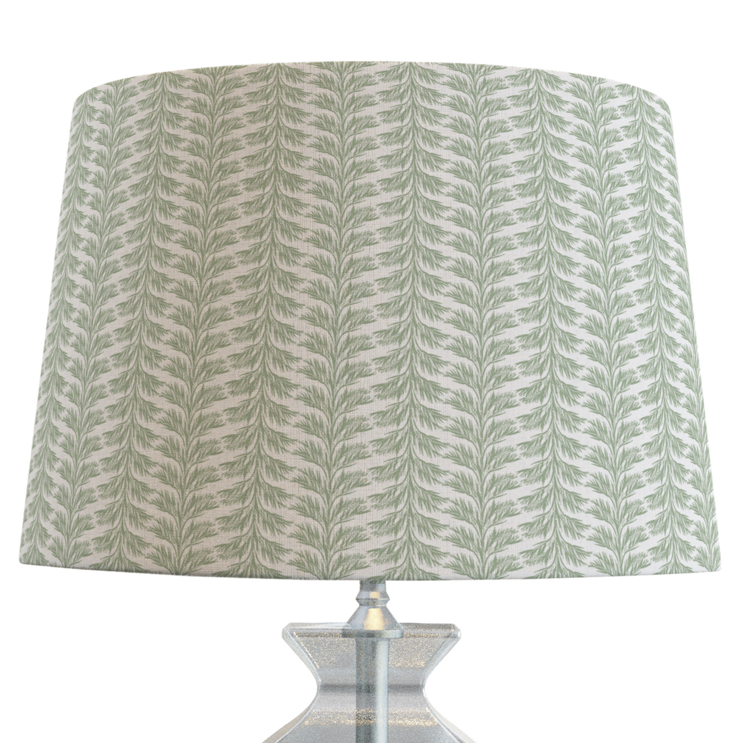 Celadon Patterned Lampshade in SABAL STRIPE