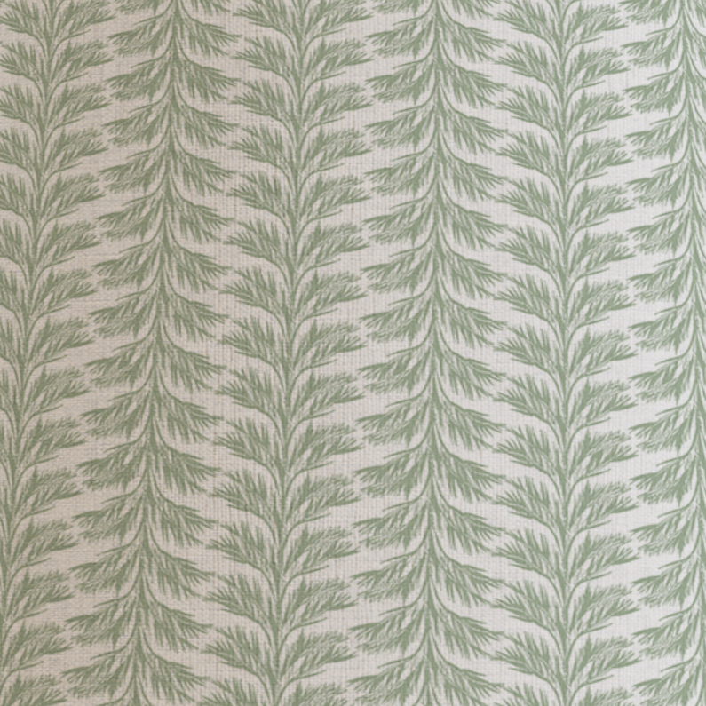 Celadon Patterned Lampshade in SABAL STRIPE