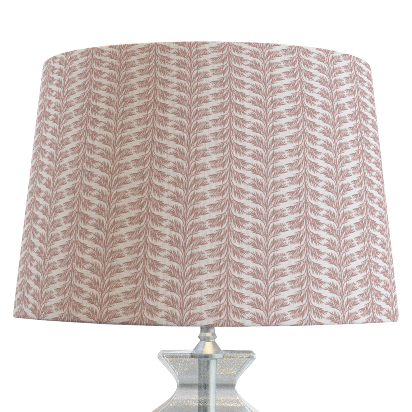 Pink Patterned Lampshade in SABAL STRIPE