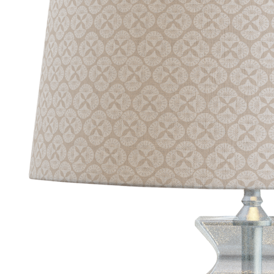 Beige Patterned Lampshade in SEA STAR