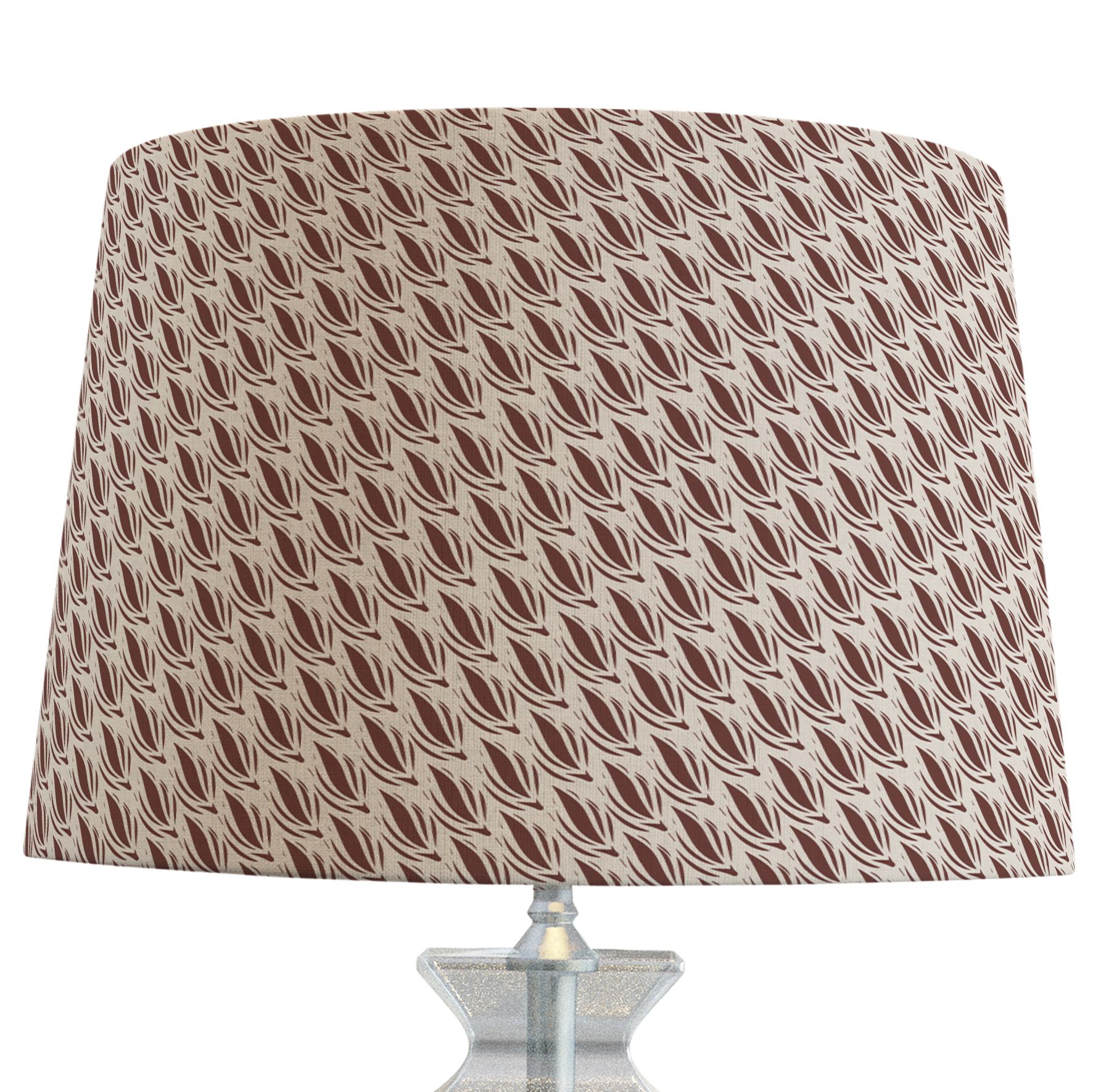Light Brown Patterned Lampshade in CACAO