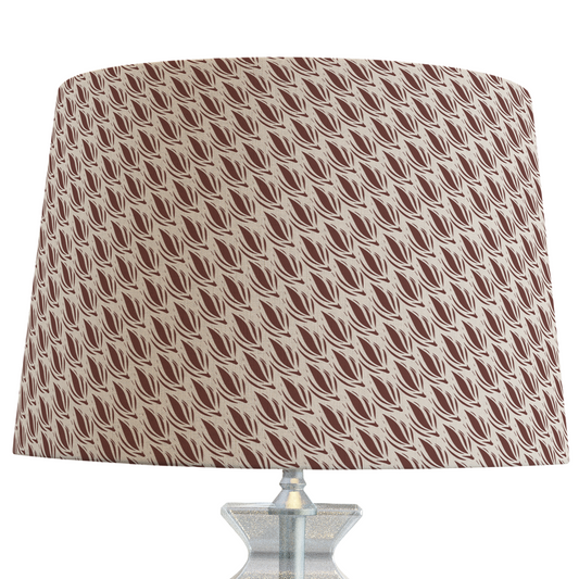 Light Brown Patterned Lampshade in CACAO