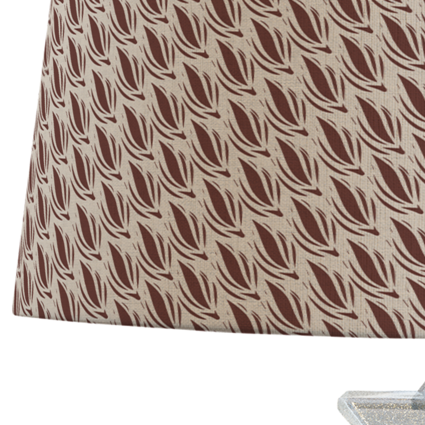 Light Brown Patterned Lampshade in CACAO