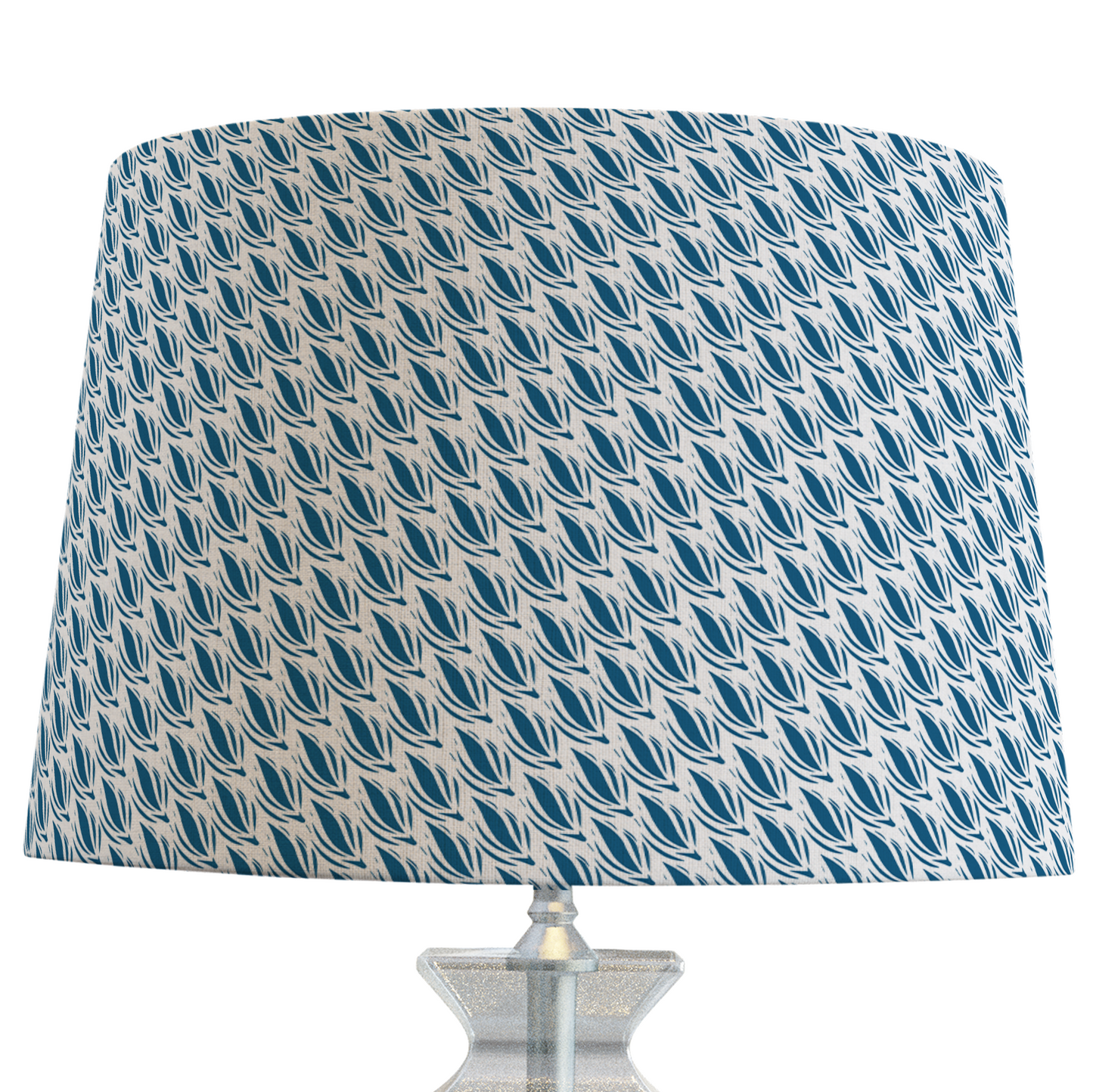 Cobalt Blue Patterned Lampshade in SEEDLING