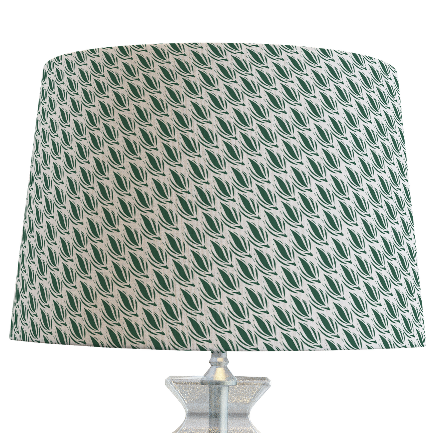 Emerald Green Patterned Lampshade in SEEDLING