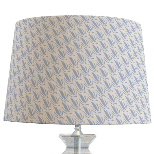 French Blue Patterned Lampshade in CACAO