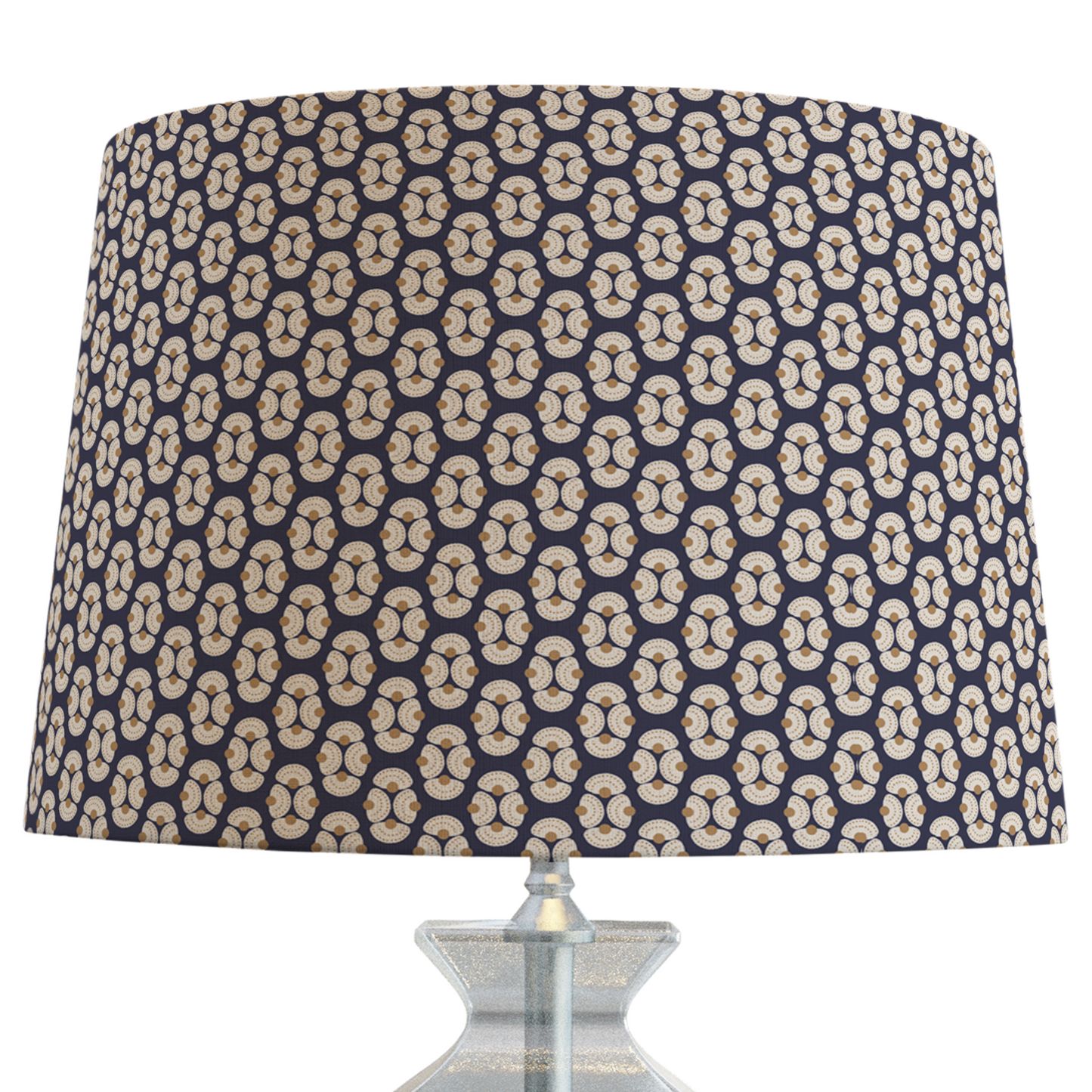 Navy Patterned Lampshade in ARMADA