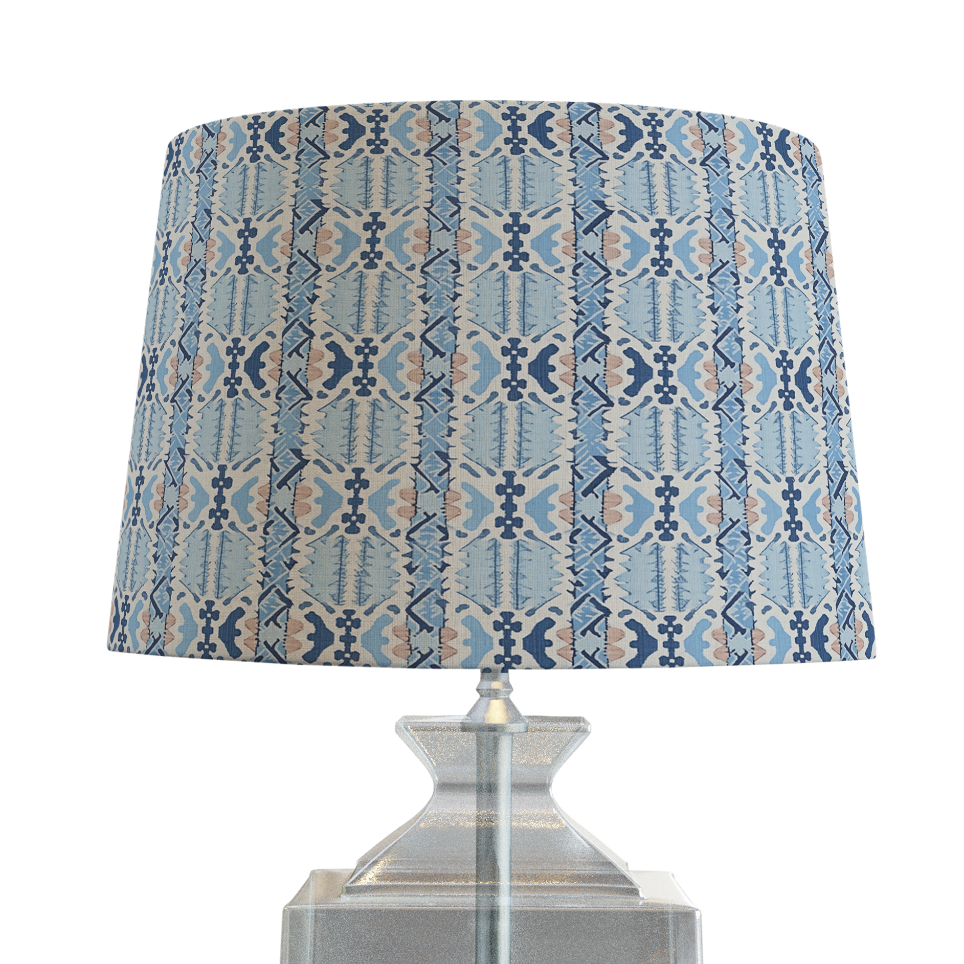 Blue Ikat Fabric in LAKESIDE