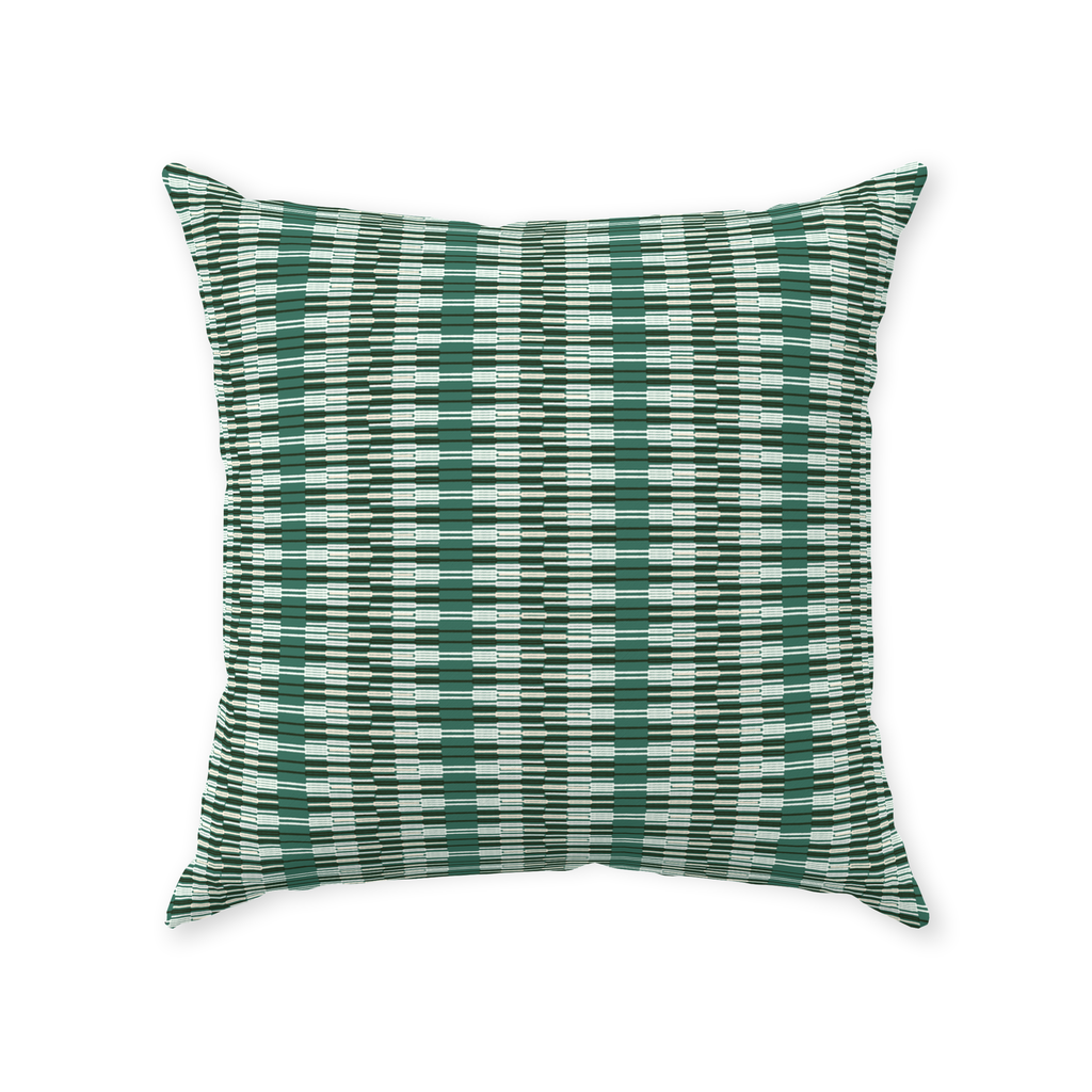 Throw Pillow Cover in EMPIRE STRIPE Black