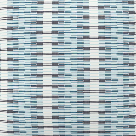 Throw Pillow Cover in EMPIRE STRIPE Blue Brown