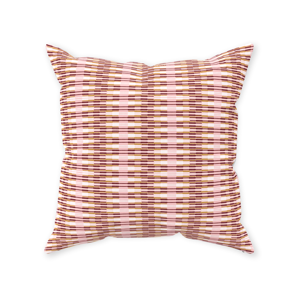 Throw Pillow Cover in EMPIRE STRIPE Black