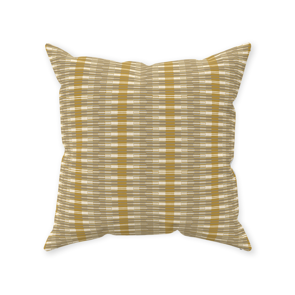 Throw Pillow Cover in EMPIRE STRIPE Linen Blue