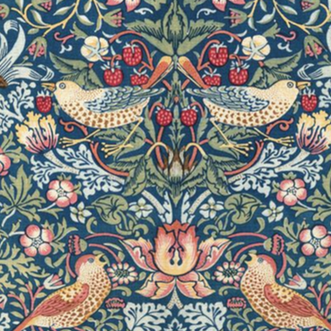 William Morris Throw Pillow in STRAWBERRY THIEF