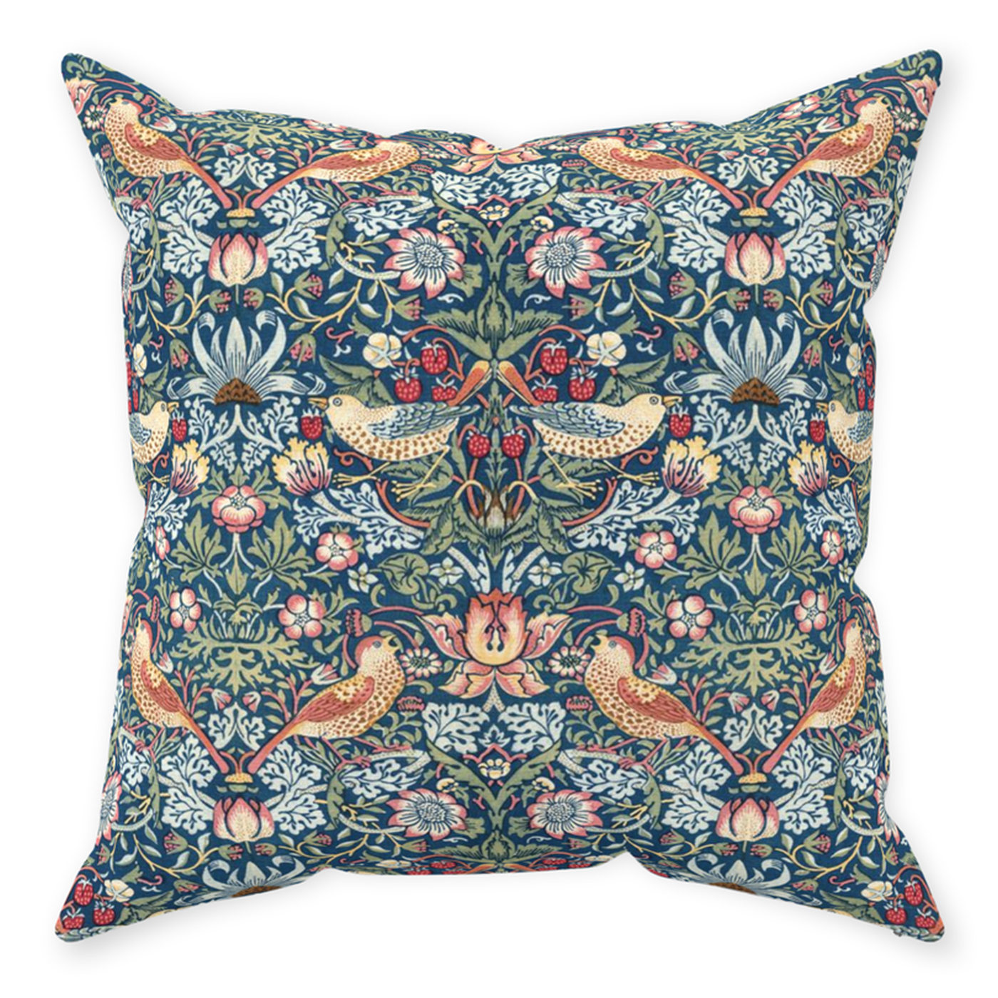 William Morris Throw Pillow in STRAWBERRY THIEF