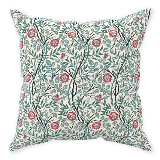 William Morris Throw Pillow in Sweet Briar