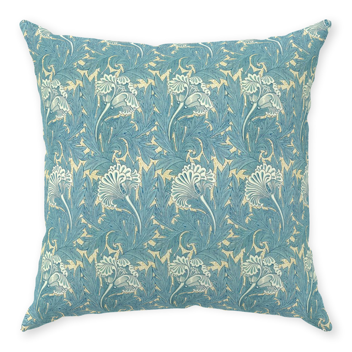 William Morris Throw Pillow in Tulip