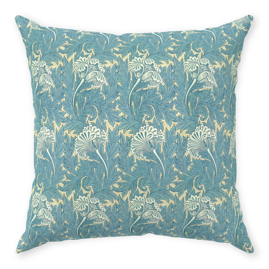 William Morris Throw Pillow in Tulip