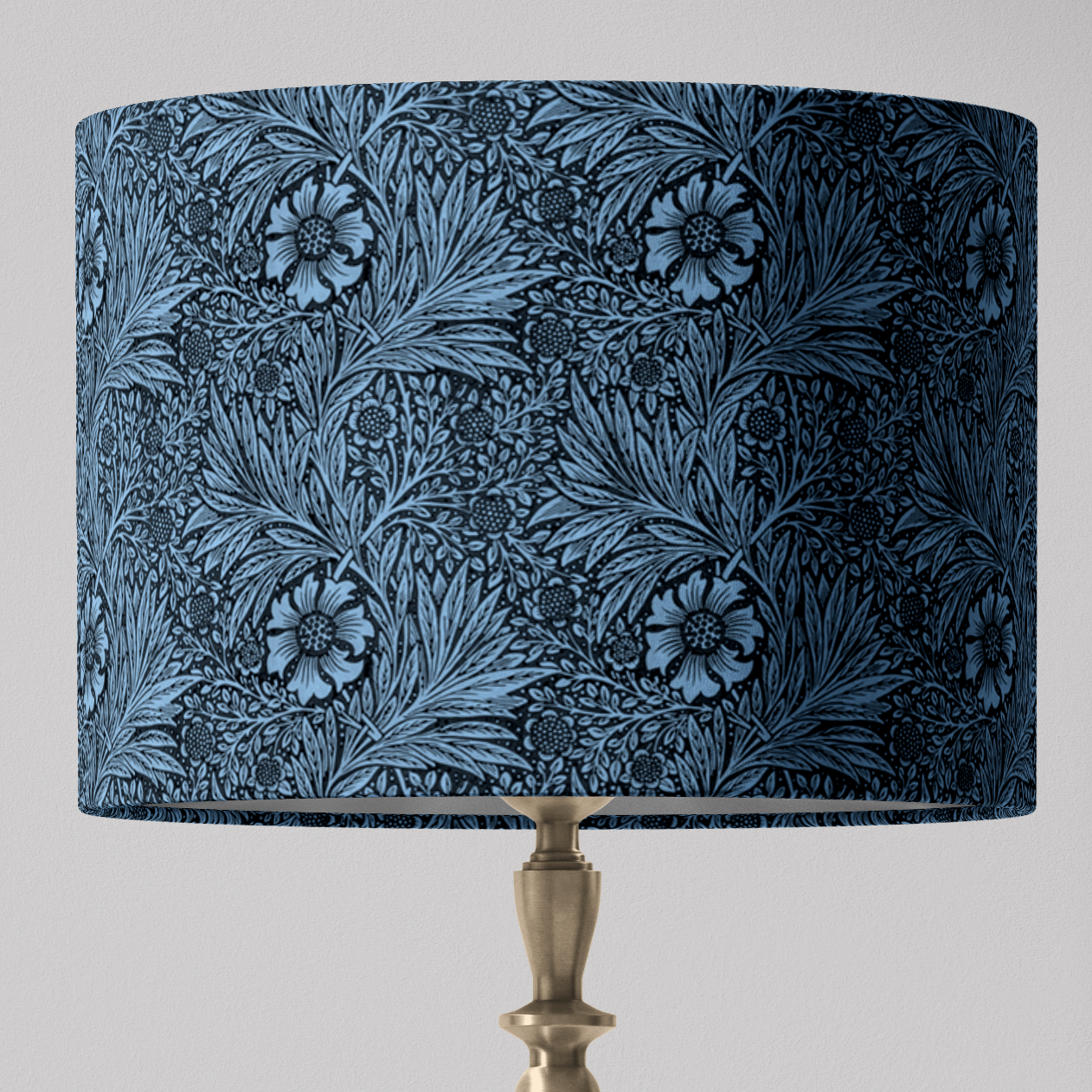 William Morris Lampshade in Marigold Fabric