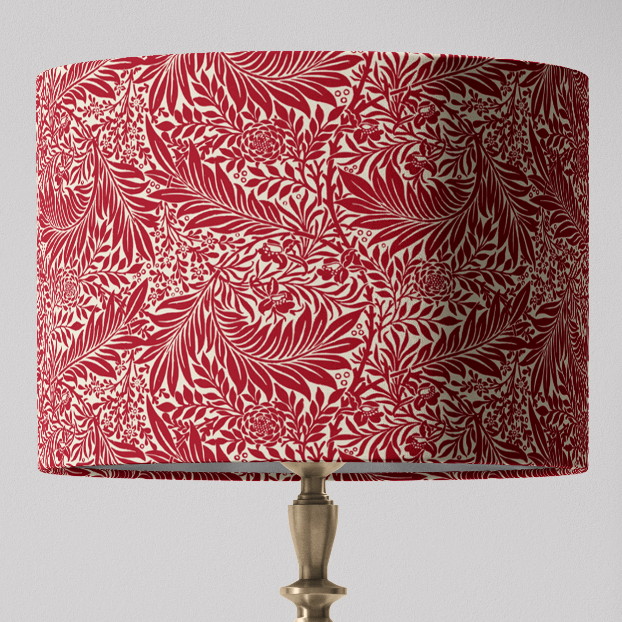 Red Larkspur William Morris Lampshade