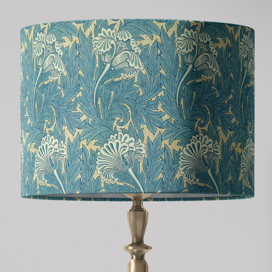 William Morris Lampshade in Tulip Fabric