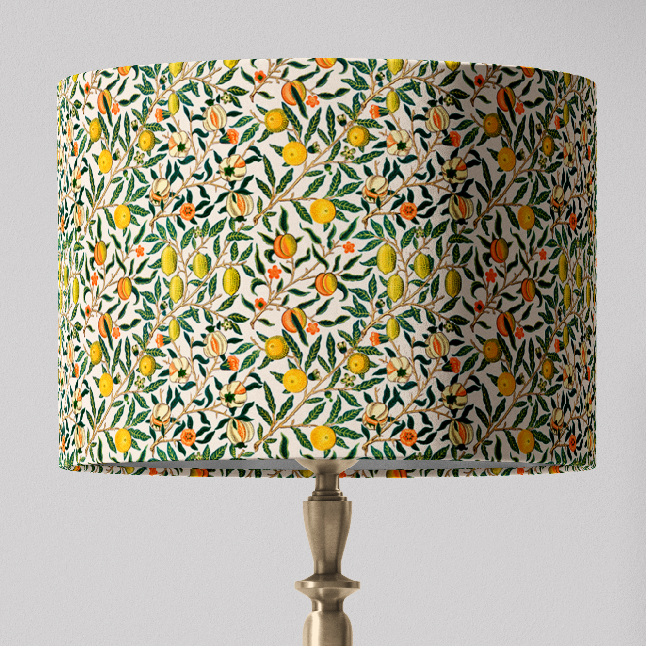 William Morris Lampshade in Pomegranate Fabric