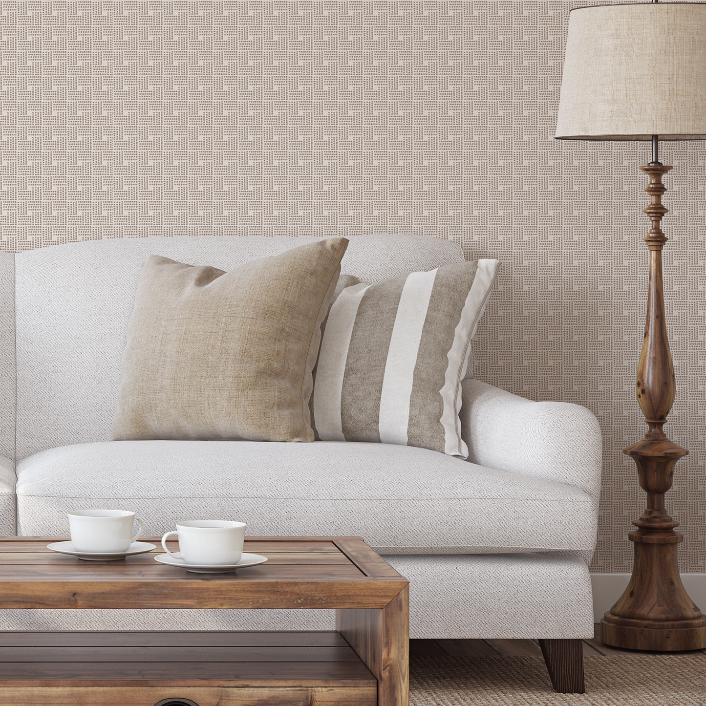 Neutral Wallpaper in HAVEN | Peel-n-Stick