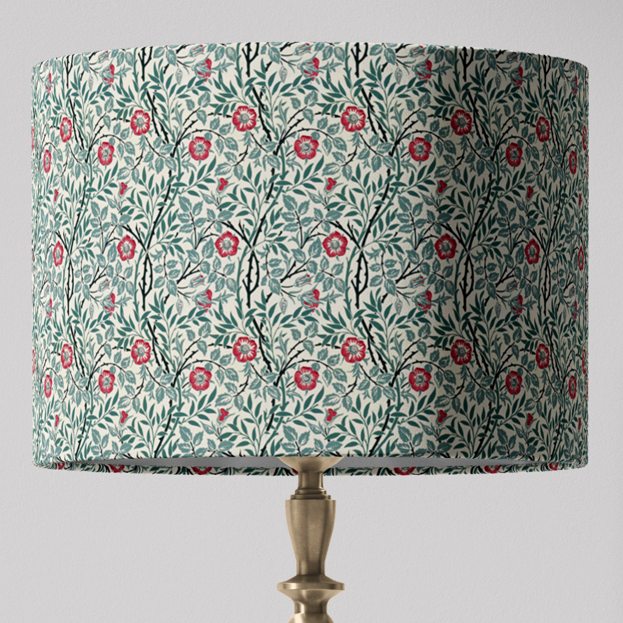 William Morris Lampshade in Sweet Briar Fabric