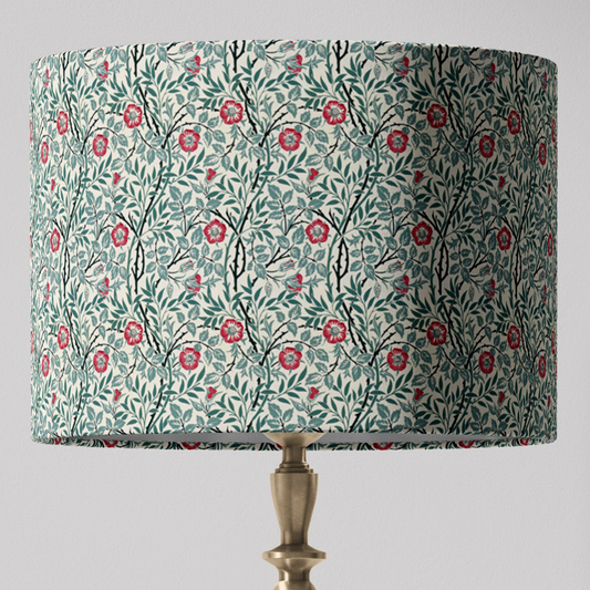 William Morris Lampshade in Sweet Briar Fabric