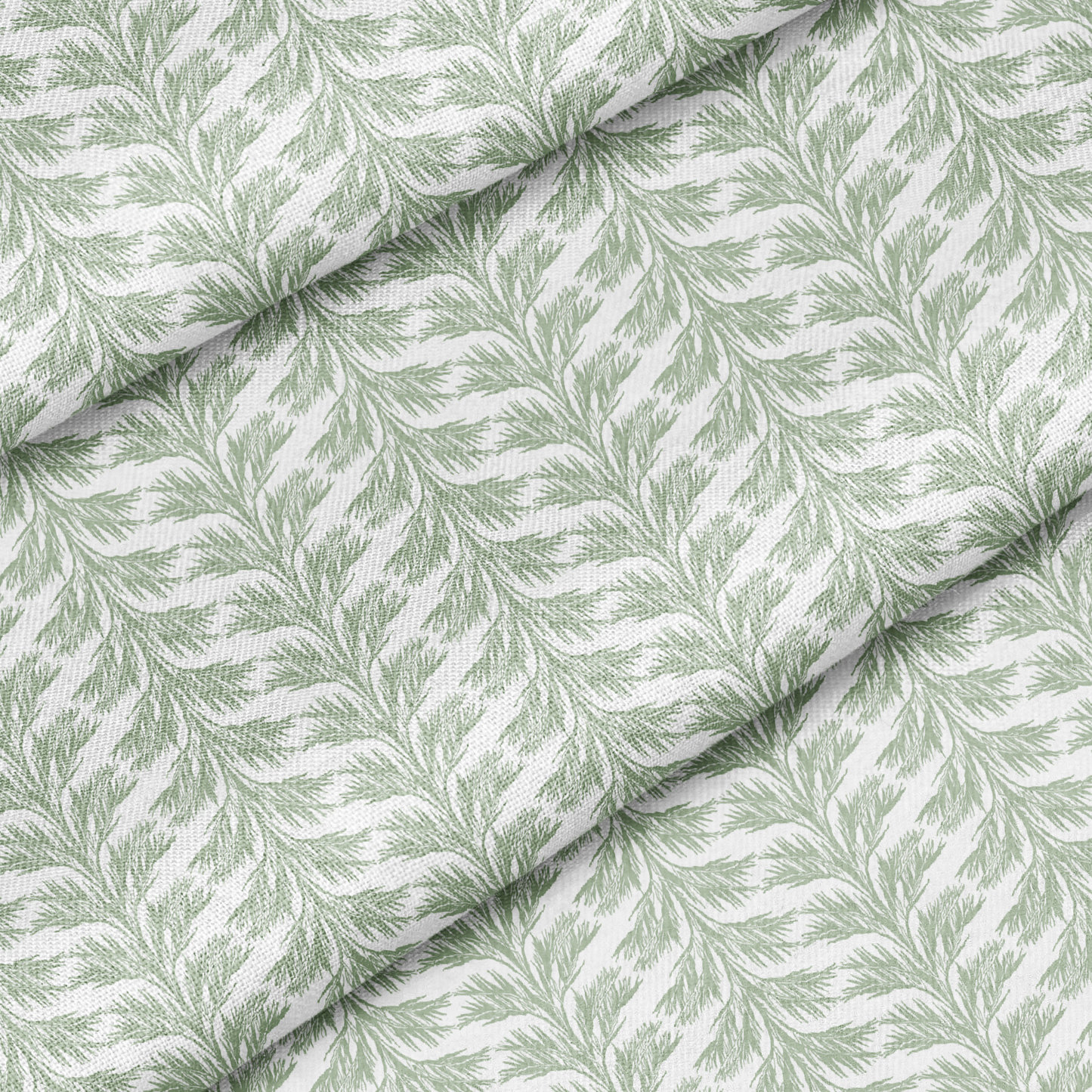 Celadon Patterned Lampshade in SABAL STRIPE