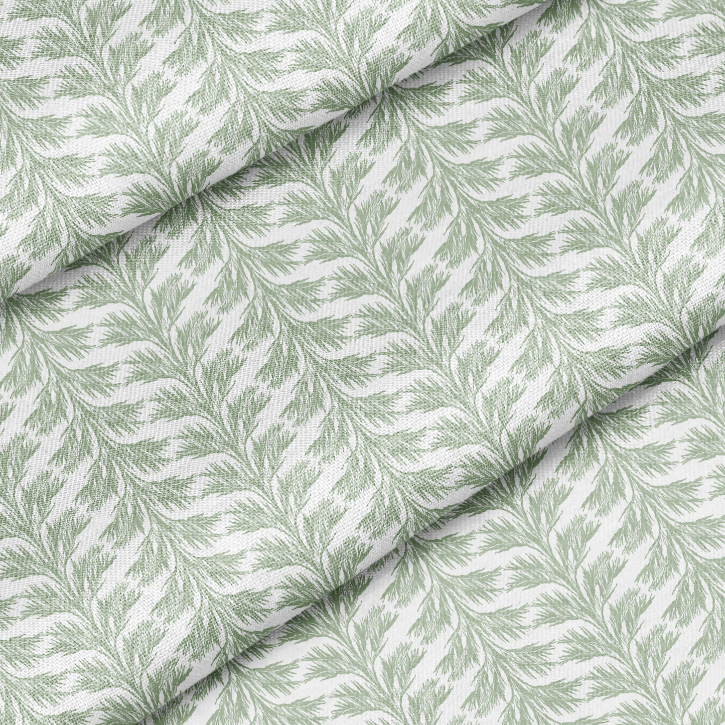SABAL STRIPE Fabric in Celadon Green
